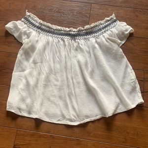 Off the shoulder white top! Lightly used